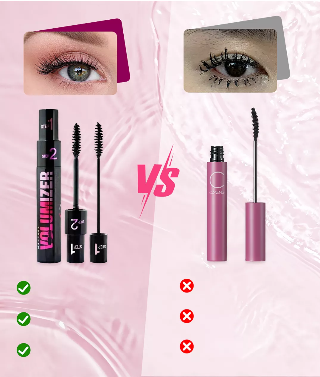 🔥Kaufe 1, erhalte 1 gratis🔥Neue verbesserte Version, natürlicher und dicker 💥Lang Dik Krulduo Wimpermascara