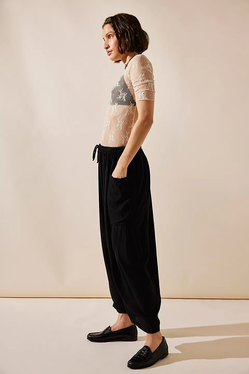 🔥LETZTER TAG SALE 50% RABATT👖 Lässige Leinenhose mit weitem Bein für Damen