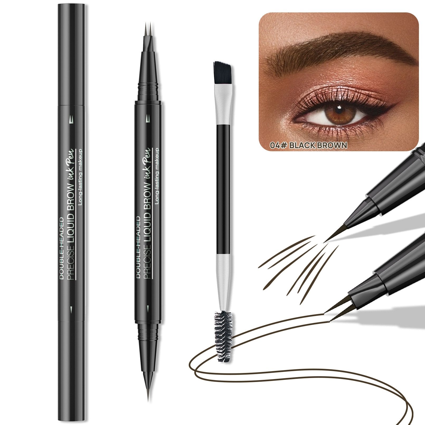💖BUY 1 GET 1 FREE 💖2-in-1 4D Eyebrow Pencil (Natural Brow Makeup and Eyelash Line)