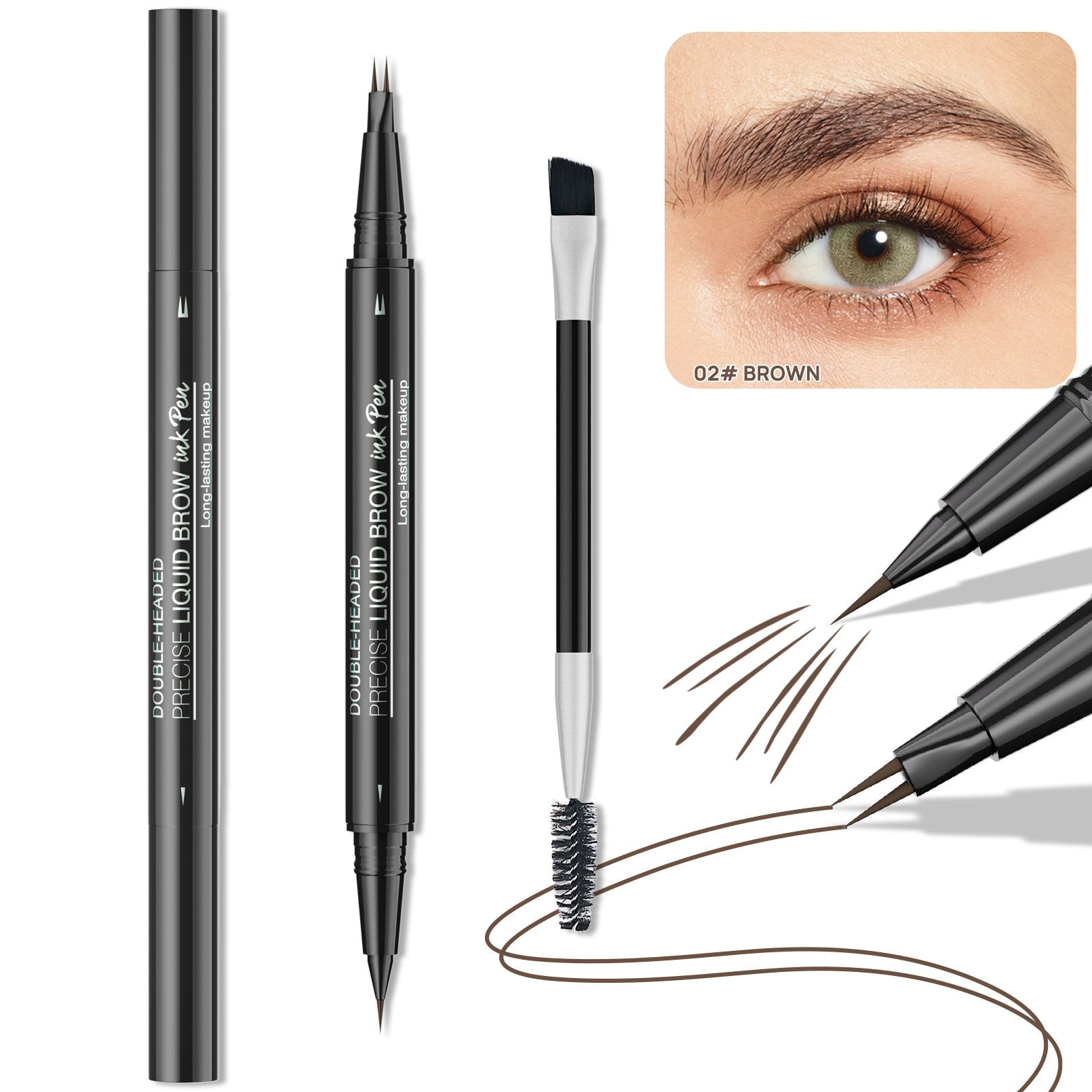 💖BUY 1 GET 1 FREE 💖2-in-1 4D Eyebrow Pencil (Natural Brow Makeup and Eyelash Line)
