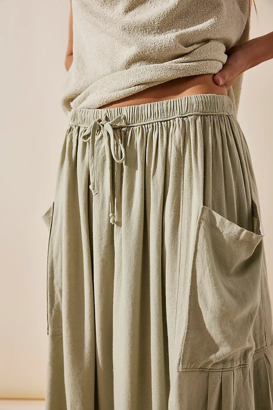 🔥LETZTER TAG SALE 50% RABATT👖 Lässige Leinenhose mit weitem Bein für Damen