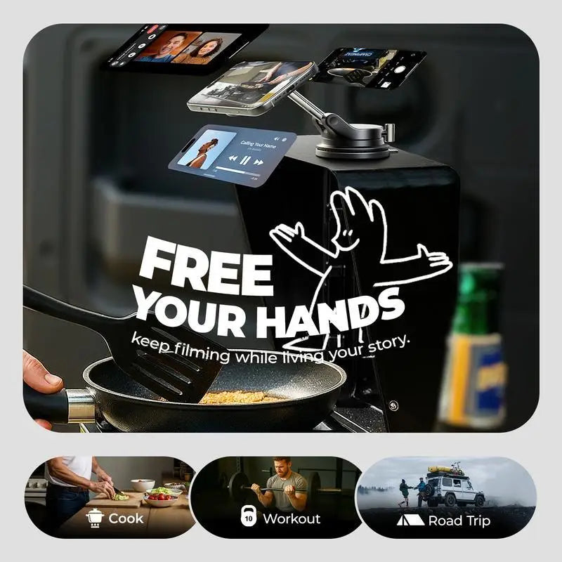 🔥HOT SALE🔥Faltbarer magnetischer Autotelefonhalter