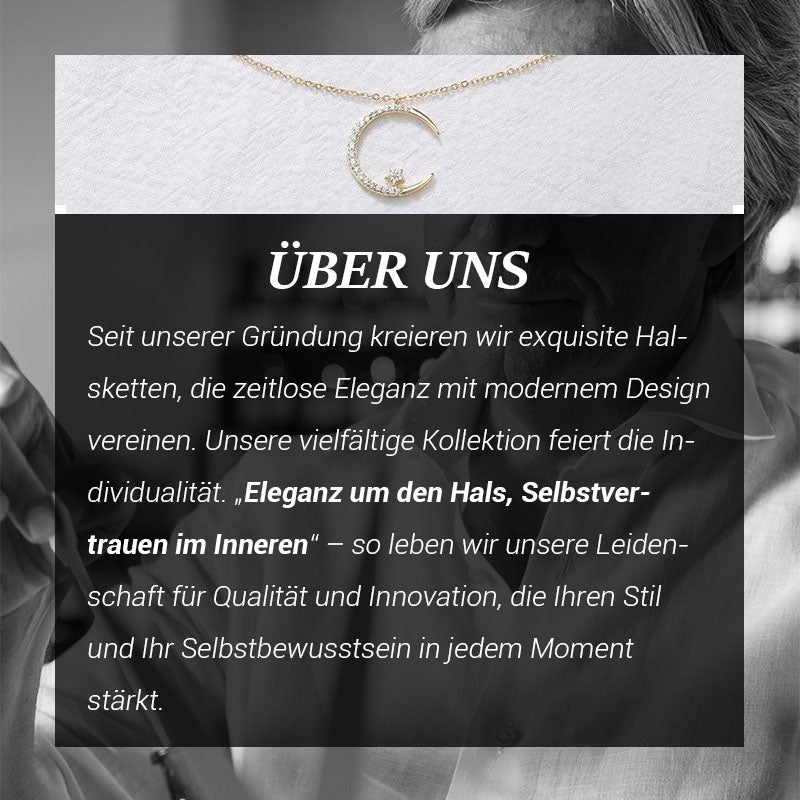 💌Heißer Verkauf zum Valentinstag🌙Bright Night: Mond-Stern-Halskette