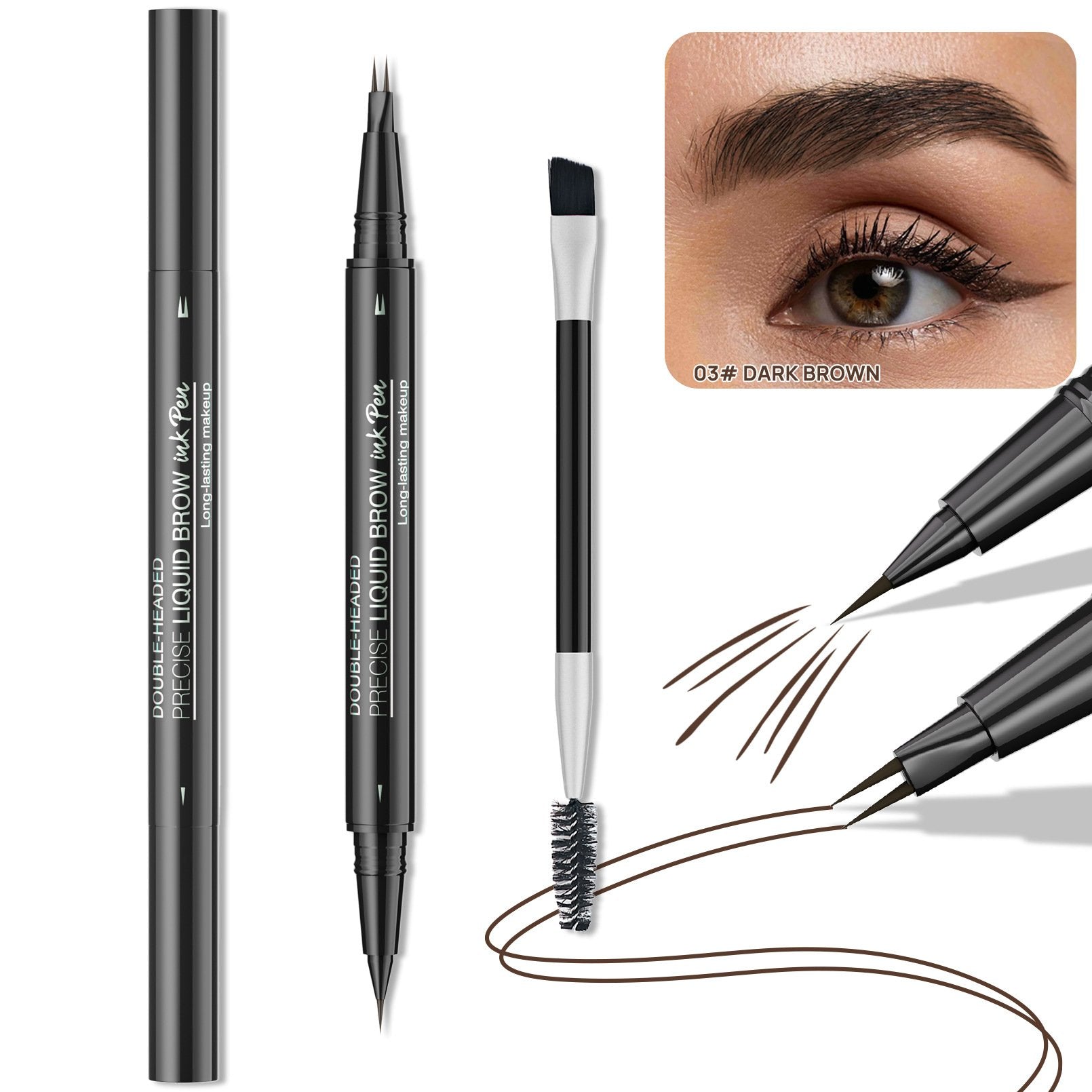 💖BUY 1 GET 1 FREE 💖2-in-1 4D Eyebrow Pencil (Natural Brow Makeup and Eyelash Line)