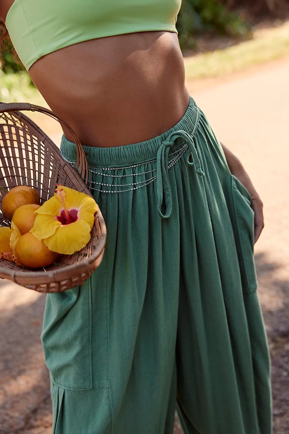 🔥LETZTER TAG SALE 50% RABATT👖 Lässige Leinenhose mit weitem Bein für Damen