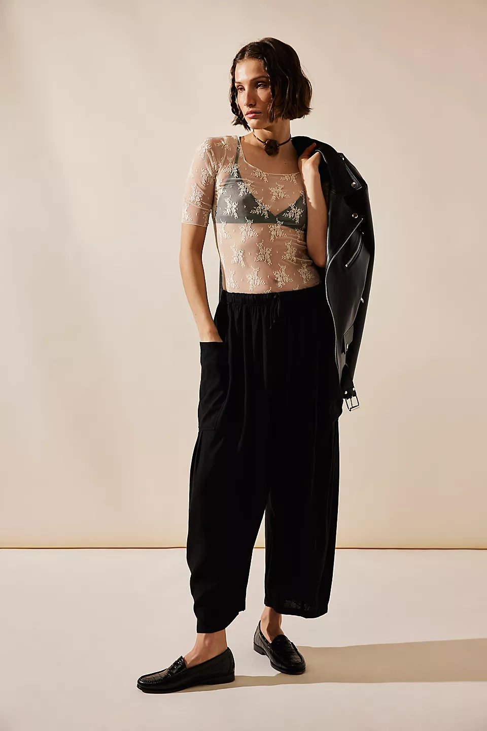 🔥LETZTER TAG SALE 50% RABATT👖 Lässige Leinenhose mit weitem Bein für Damen