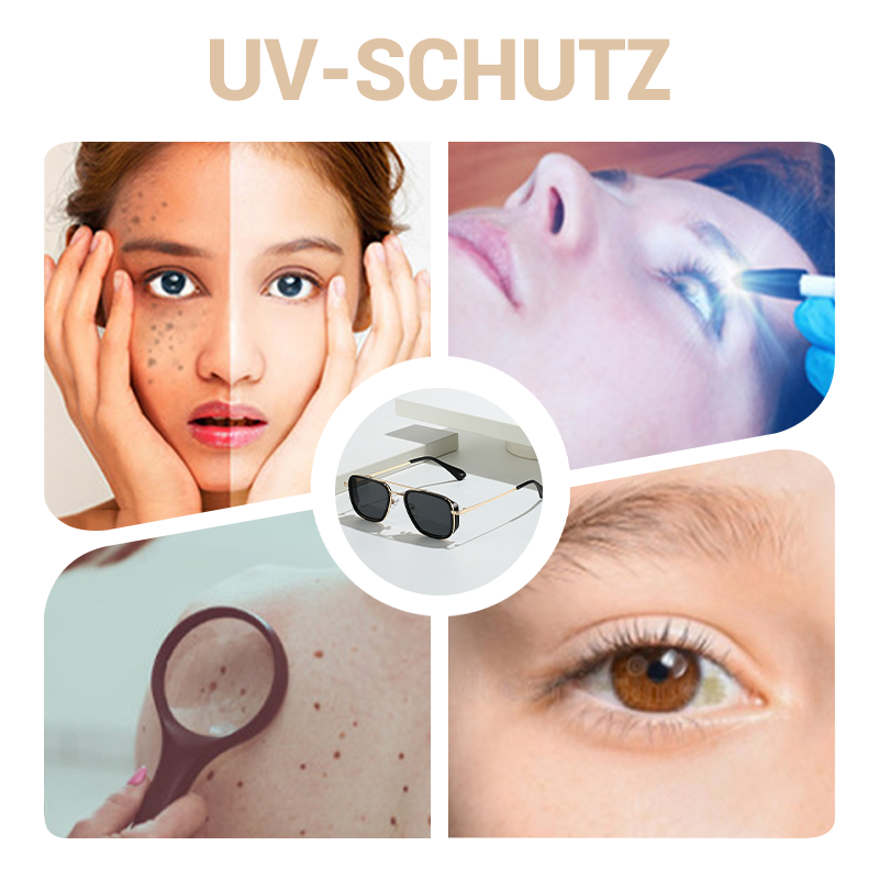 🕶️Klassische Retro-Sonnenbrille für Damen mit UV-Schutz und quadratischem Rahmen