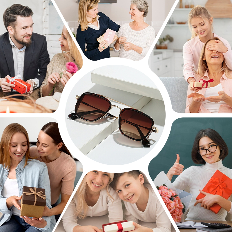 🕶️Klassische Retro-Sonnenbrille für Damen mit UV-Schutz und quadratischem Rahmen