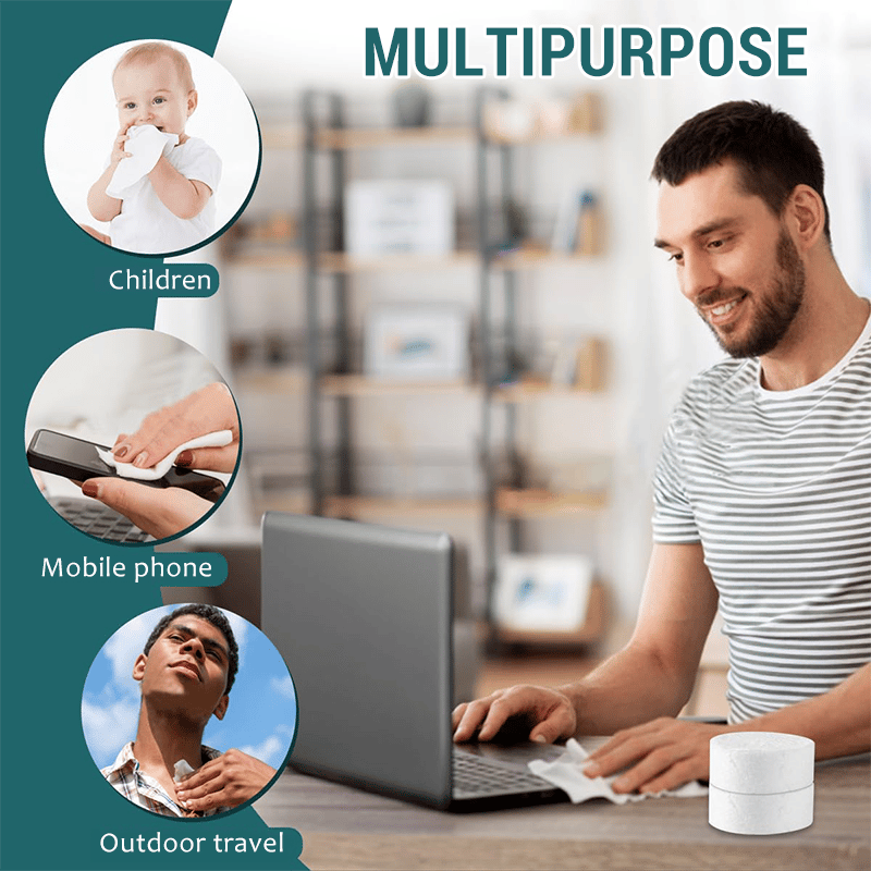 🏆Blitzverkauf⚡+ 50.000 VERKAUFT!💥Komprimierte Handtuchtabletten – 142 % hochwertige reine Baumwolle