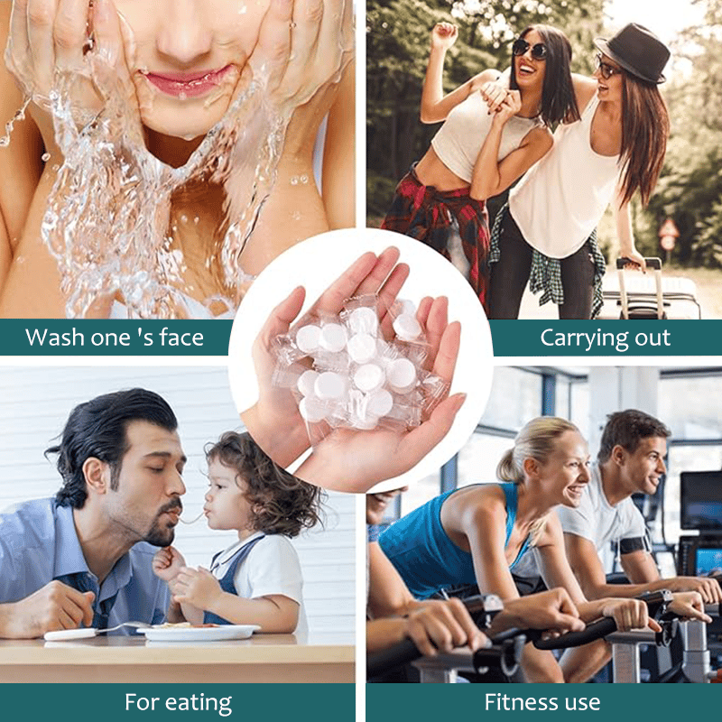 🏆Blitzverkauf⚡+ 50.000 VERKAUFT!💥Komprimierte Handtuchtabletten – 142 % hochwertige reine Baumwolle