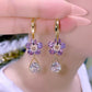 Flower Droplet Crystal Earring-6