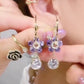 Flower Droplet Crystal Earring-7