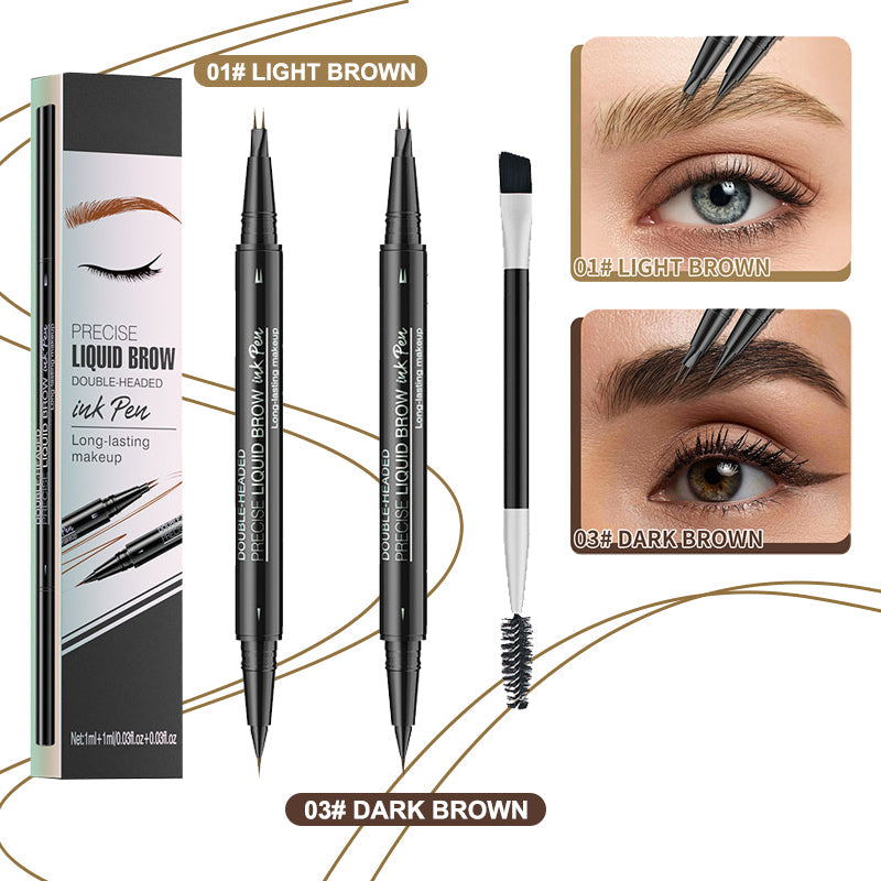 ✨Kaufen Sie 1 und erhalten Sie 1 gratis🔥Neujahrsangebot 2025🔥 2-in-1-Microblading-Augenbrauenstift mit zwei Enden