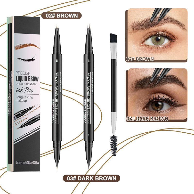 ✨Kaufen Sie 1 und erhalten Sie 1 gratis🔥Neujahrsangebot 2025🔥 2-in-1-Microblading-Augenbrauenstift mit zwei Enden