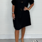 Neues Plus Button Tunika Kleid Zeitlich begrenztes Angebot