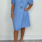 Neues Plus Button Tunika Kleid Zeitlich begrenztes Angebot