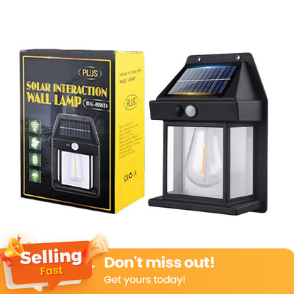 ✨ 72% OFF! 🏡 Careluxpro Solar Tungsten Wall Light – Auto-on, warm glow & wire-free ✨