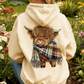 Women's Highland Cow Fleece-Lined Hooded Sweatshirt
