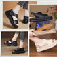 【EU 35-40】👡Női retro vastag talpú tépőzáras szandálok