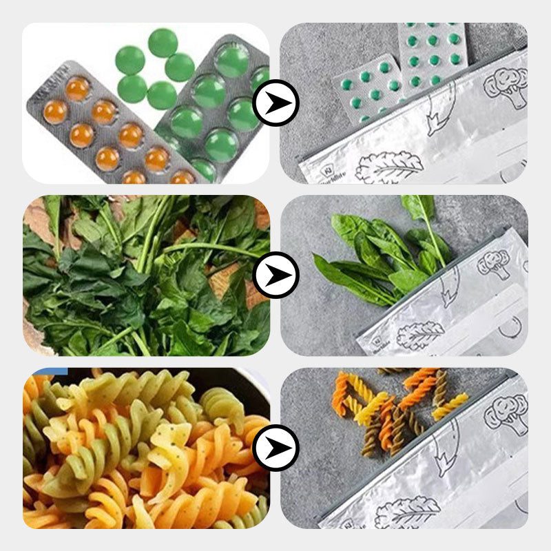 🍗HERVORRAGENDER ABVERKAUF 50 % RABATT🥦 Wiederverwendbare, verschließbare Aufbewahrungsbeutel aus Aluminiumfolie