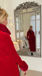 🎅🎁Weihnachtskarneval – 50 % Rabatt💃Einfarbiges, plissiertes Midi-Swing-Kleid