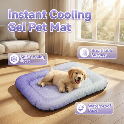 🎁Last Day Promotion 49% OFF🔥Pet Cooling Mat for Dogs & Cats 🐾  Naturally Cool Ice-Silk Pad • Breathable, Washable & Soft 🌿  For Floors, Sofas & Car Travel • Multiple Sizes • Gradient Colours ☀️🐶🐱