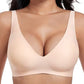 ☀️Summer Hot Sale🔥NOW 60% OFF!!💕Jelly Wireless Womens Comfortable Wireless Bras Push Up Bralettes Seamless Tshirts Bras Deep V Everyday Bras