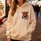 Women's Highland Cow Fleece-Lined Hooded Sweatshirt