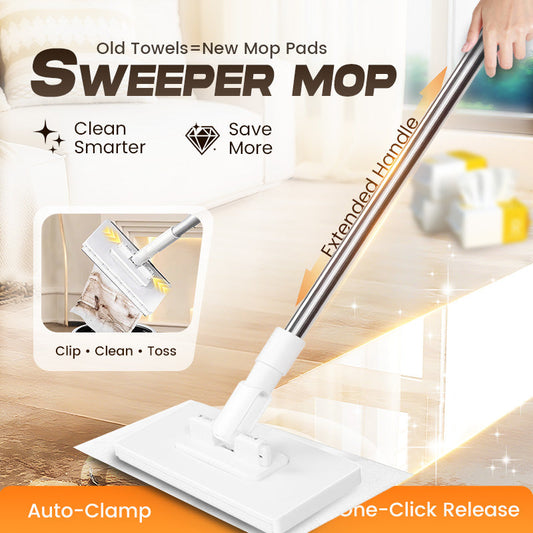 Disposable dust mop with 4 reusable covers 🧹✨