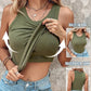 👚Geripptes Tanktop mit integriertem BH für Frauen