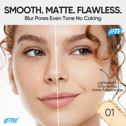 SKINTIFIC Ultra Cover Powder Foundation Hype Fine Powder 3X Soft-Focus Complex Intelli Oil Control 16H Matte Finish All Skin Type Best For Oily Skin
