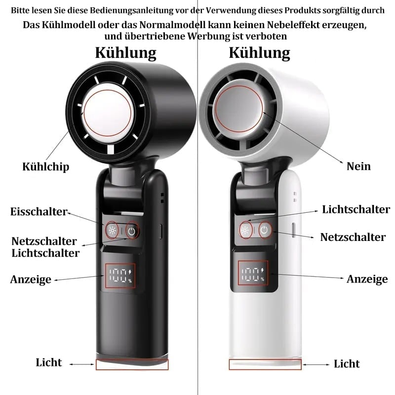 🔥2025 Heißer Verkauf 50% Rabatt💥Mini-Eis-Kühlgebläse