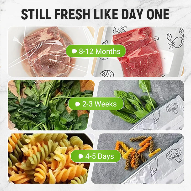 🍗HERVORRAGENDER ABVERKAUF 50 % RABATT🥦 Wiederverwendbare, verschließbare Aufbewahrungsbeutel aus Aluminiumfolie