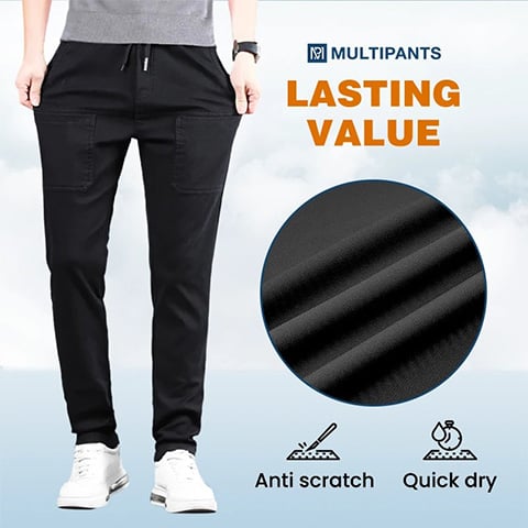 🥰 MultiPants – Strapazierfähige Cargohose mit hoher Elastizität und mehreren Taschen