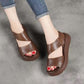 【EU 35-40】👡Női retro vastag talpú tépőzáras szandálok