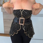 🔥 Letzter Tag 50 % RABATT - Vintage-Spitzen-Schal mit Perlen