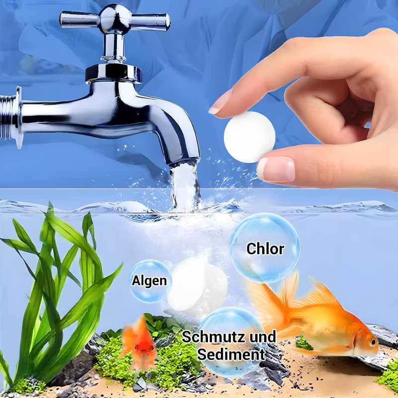 💥Heißer Verkauf 50% Rabatt♻️Kaufe 2, Erhalte 3 Gratis💧Leistungsstarke Wasserreinigungstablette für Aquarien