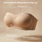 Womens Strapless Bras Push Up Bandeau Bra Non Slip Wireless Supportive Padded Bras Seamless Comfortable Tube Jelly Bra