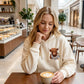 Women's Highland Cow Fleece-Lined Hooded Sweatshirt