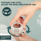 💨360° Rotatable Portable Mini Clip-on Fan