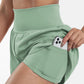 ✨️Hoch taillierte 2-in-1-Yoga-Shorts & Seitentaschen