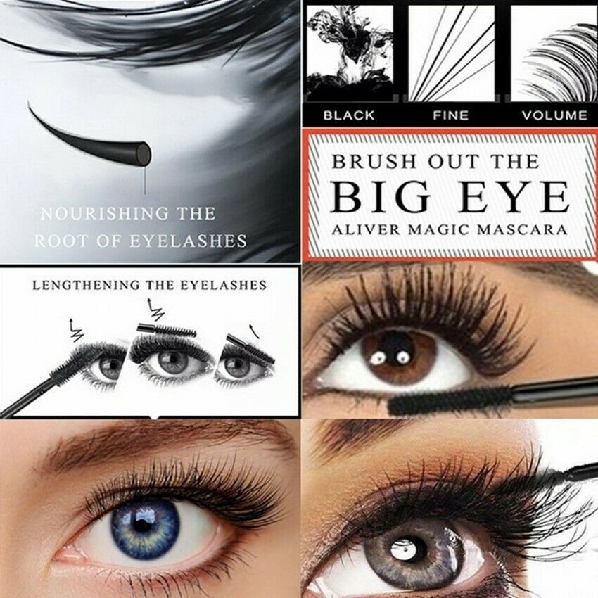 4D Waterproof Silk Fiber Thick Lengthening Mascara-5
