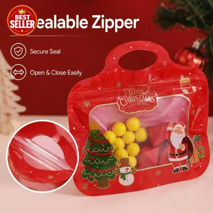 🎅50K+ SOLD!🎄Bestseller Self-Sealing Christmas Candy and Cookie Bags🍪Perfect for Holiday Gifts, Biscuits and Seasonal Treats🎁