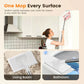 Flat Mop with Stainless Steel Handle, come with Reusable Washable Mop Cloths🏆-5