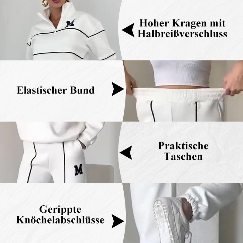 🎅🎁Weihnachtsangebot – 50 % Rabatt⏳Lässiges Sweatshirt 2-teiliges Set mit Linie