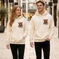 Women's Highland Cow Fleece-Lined Hooded Sweatshirt