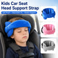 Kids Car Seat Head Support Strap, Soft Plush Adjustable Nap Support Band with Padded Side Cushions