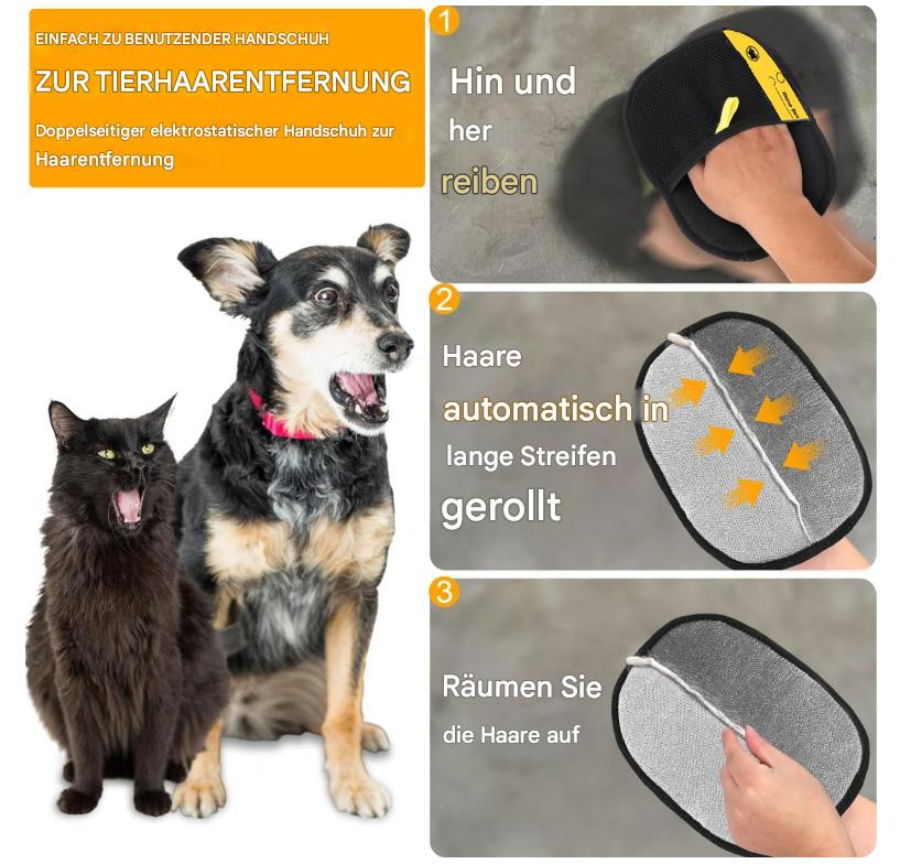 🔥Letzter Tag🐶🐱Tierhaarentferne  Elektrostatikhandschuhe