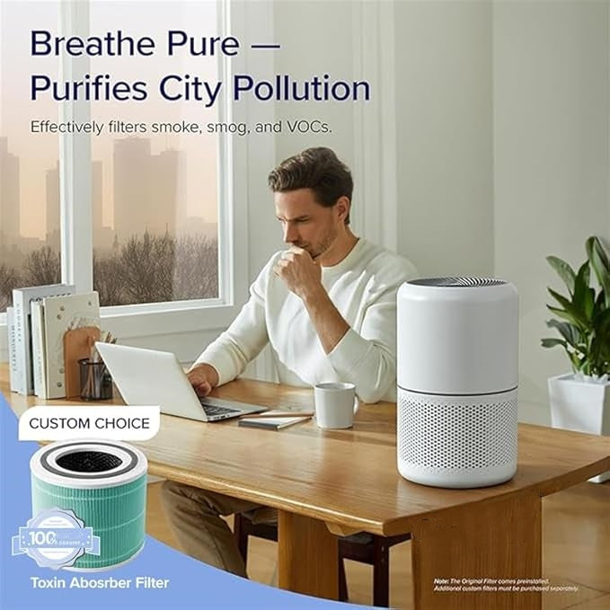 50% Rabatt🌍 HEPA 13 Luftreiniger gegen Pollen & Rauch | 240m³/h | 24dB Nachtmodus