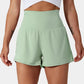 ✨️Hoch taillierte 2-in-1-Yoga-Shorts & Seitentaschen
